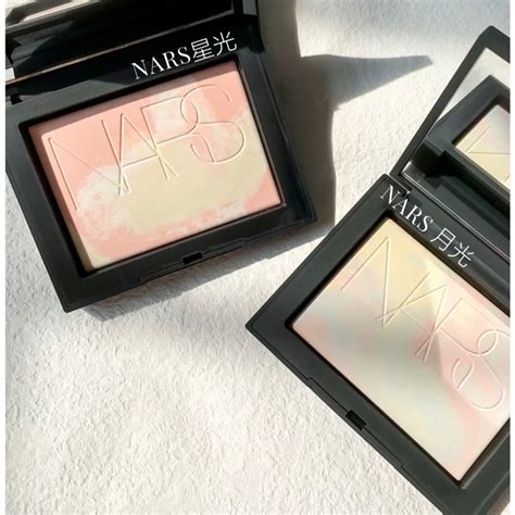 沐媽☀️正品開發票 Nars 星雲紫 裸光 蜜粉餅 裸光幻彩蜜粉餅 月光版 星光版 月光藍 月光波 大白餅 10g 蝦皮購物