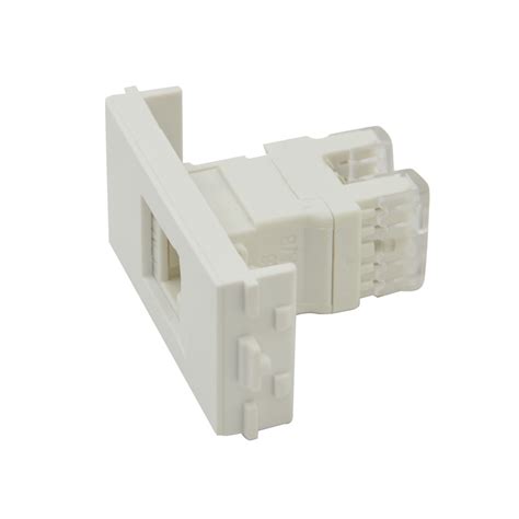 Mep Bd2984 Double Module Cat 6 Rj45 Lan Network Wall Box White