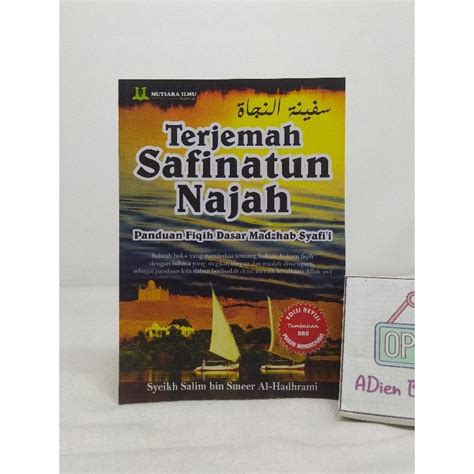 Jual Buku Saku Terjemah Safinatun Najah Syeikh Salin Bin Smeer Al