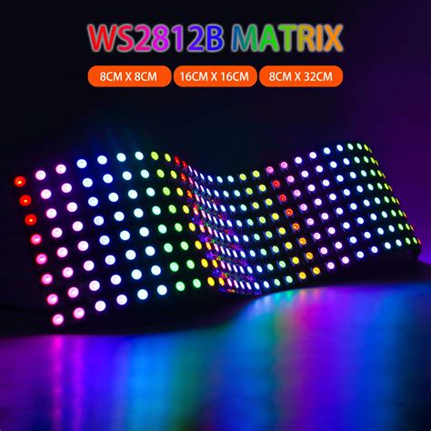 Panel De Luz Led Inteligente Ws B Matriz Rgb Ws Digital