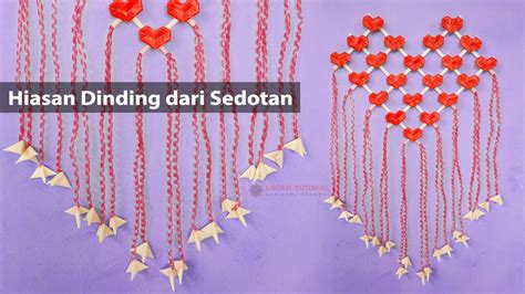 Membuat Hiasan Dinding Dari Sedotan Plastik Dekorasi Dinding