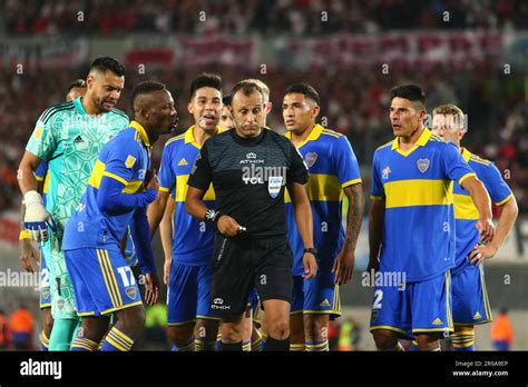 Buenos Aires Argentina 7th May 2023 Players Of Boca Juniors Claiming