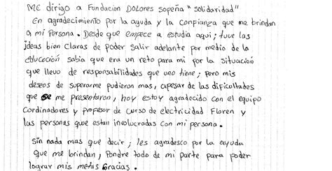 Carta De Agradecimiento A Un Familiar Carta Creativa