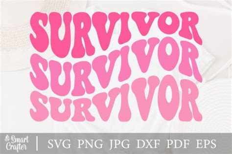 Survivor Svg Wavy Design Graphic By Smart Crafter · Creative Fabrica