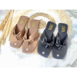 Jual NEW MID 32 SANDAL TEPLEK ZARA EMPUK NYAMAN DI PAKAI UNTUK