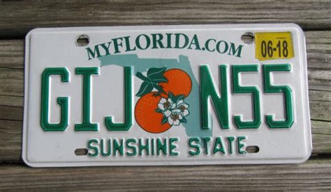 License Plates For SALE, Florida Double Orange My Florida License Plate ...