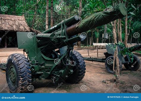 Vietnam War Artillery Editorial Image Image Of Camouflaged 94197635