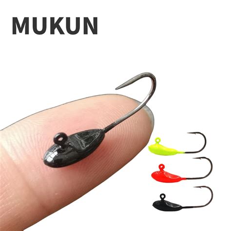 MUKUN 0 7g 1 1g Black Red Yellow AJING Soft Lure Rockfish Fishing Hooks