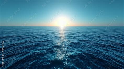 Serenity Seas High Resolution Calm Ocean Horizon Gradient With