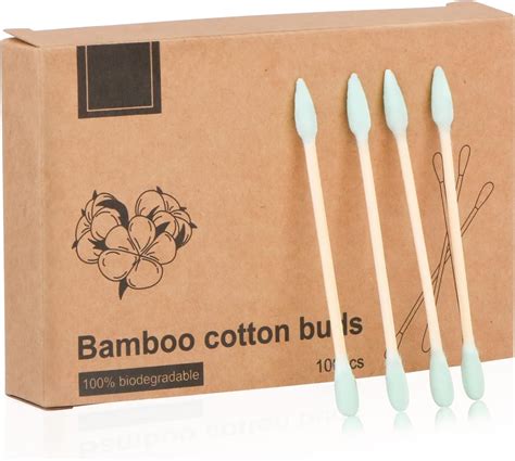 Natural Bamboo Cotton Swabs Eco Friendly And Biodegradable Comfortable