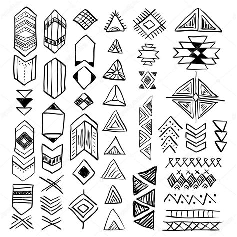 Native american symbols set — Stock Vector © lianella #80301058