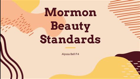 Mormon Beauty Standards Youtube