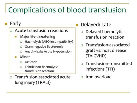 Ppt Module Complications Of Blood Transfusion Powerpoint