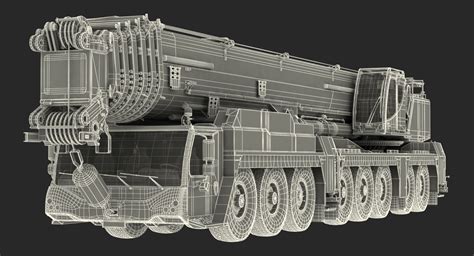 Liebherr Ltm Mobile Crane D Model Ds Blend C D Fbx