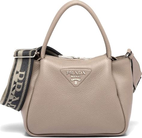 Prada Logo Lettering Top Handle Bag Shopstyle