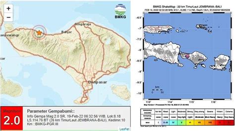 Bbmkg Wilayah Iii Denpasar Catat Kali Rentetan Gempa Bumi Di Buleleng