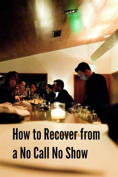 How To Recover From the Dreaded "No Call No Show" • A Bar Above