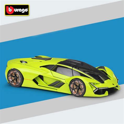 Miniatura Carro Colecionável Lamborghini Terzo Millennio Verde Diecast