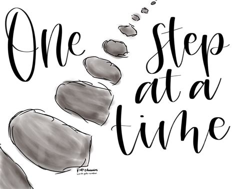 One Step at a Time Printable Art - Etsy