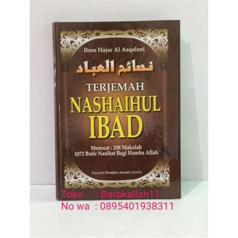 Jual Terjemah Kitab Nashoihul Ibad Bhs Indonesia Nasoihul Ibad Naso