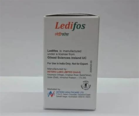 Ledipasvir Mg And Sofosbuvir Mg Tablets Treatment Hepatitis