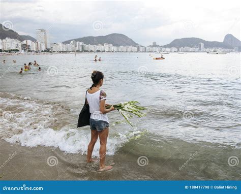 Copacabana Bay Rio De Janeiro Editorial Stock Photo Image Of