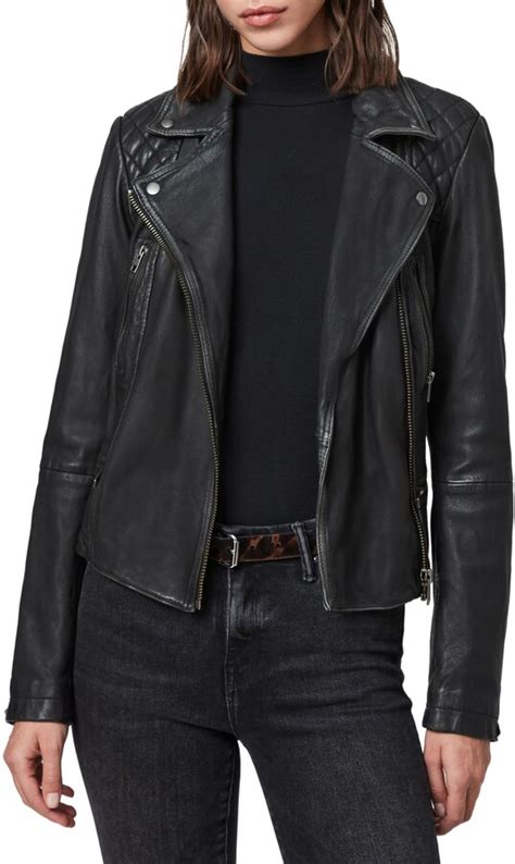 Allsaints Cargo Leather Biker Jacket Shopstyle