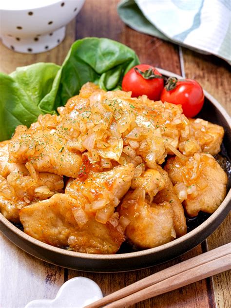 【オニオンたれチキン】鶏むね肉×玉ねぎ！コスパ抜群おかず♡ レシピサイトnadia