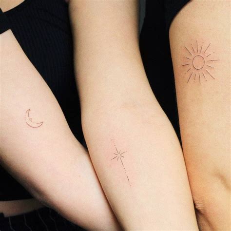 Aggregate More Than 81 Moon Star Tattoo Super Hot In Cdgdbentre