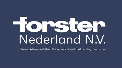 Nieuw Profiel Forster Nederland Nv Youtube