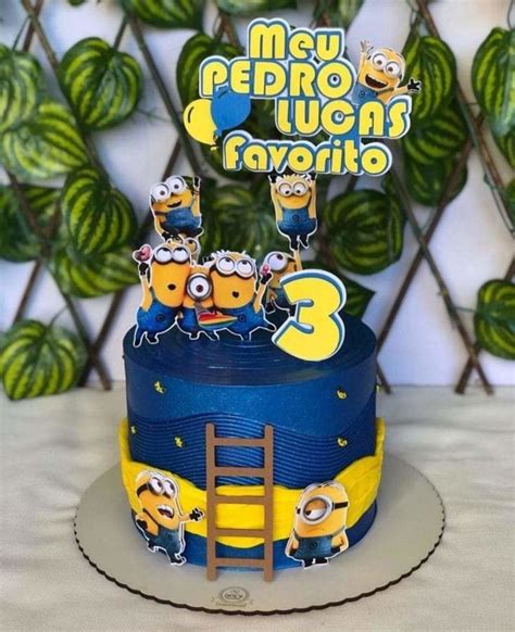 Topo De Bolo Minions Loja Ck Atelier Elo Produtos Especiais