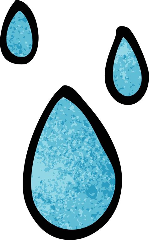 cartoon doodle rain drops 12152998 Vector Art at Vecteezy