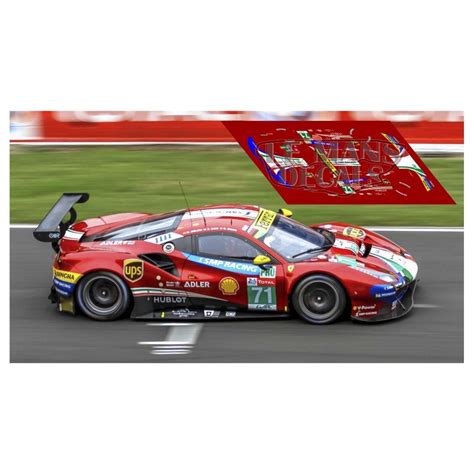 Ferrari 488 GTE - Le Mans 2018 nº71 - LEMANSDECALS