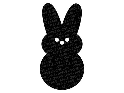 Peeps Svg - Easter Svg - Bunny Svg - Rabbit Outline Svg - Bunny ...