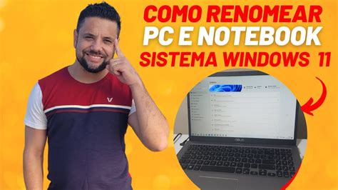 COMO RENOMEAR TROCAR O NOME DE UM PC OU NOTEBOOK SISTEMA WINDOWS