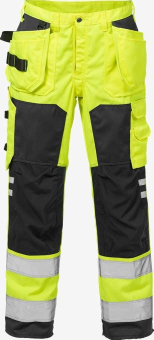 High Vis Craftsman Trousers Class Plu Fristad