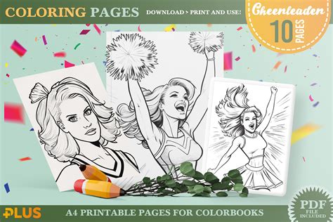 Cheer Megaphone Coloring Pages