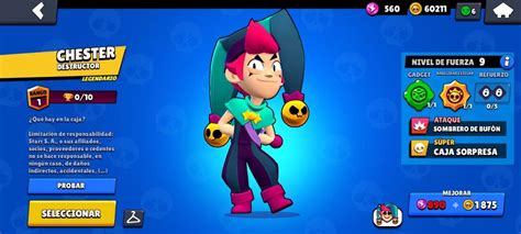 Brawl Stars El Demencial Kit De Chester El Brawler De Las S Pers