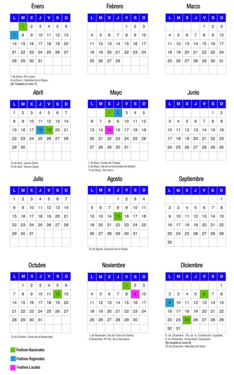 Calendario Laboral 2019 Asesoria Ficobe