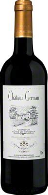 Château German AOC Castillon Côtes de Bordeaux 750 mL Central