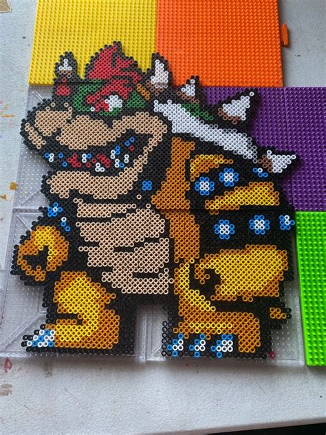 Bowser Perler Bead Not My Original Plan Diy Perler Bead Crafts Diy