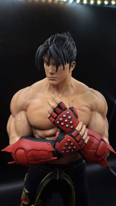 Jin Kazama From Tekken 3d Printed Statue Figure In Resin Atelier Yuwa