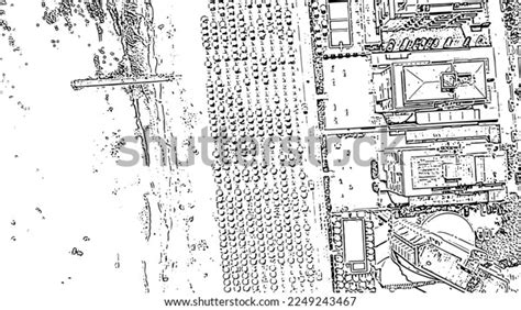 Italy Jesolo Beach Top View Lido Stock Vector (Royalty Free) 2249243467 ...