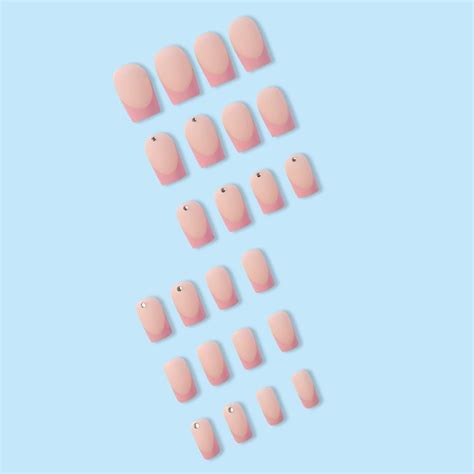 Square Head False Nail Wearable Manicure Nail Tips French Fake Nails Girl 822433130570 Ebay