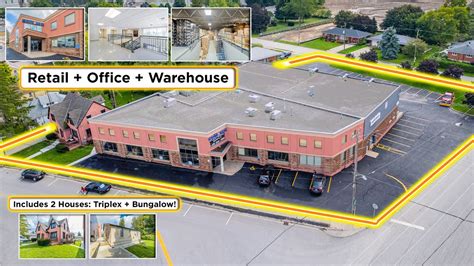 FOR SALE 25 000 Sq Ft Warehouse Office Retail Docks 2 Houses