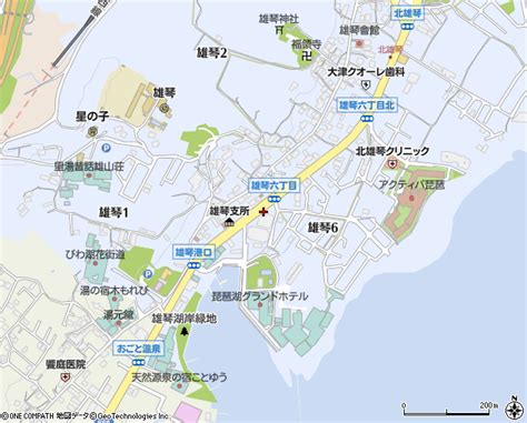 雄琴温泉（大津市バス停）の住所・地図｜マピオン電話帳