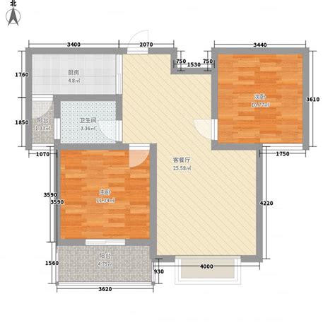 两套三房合并为一套，大神帮忙看看改造户型图 酷家乐