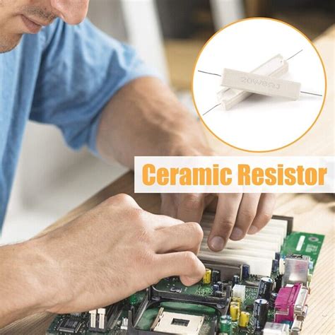 Pcs Wire Wound Ceramic Cement Resistor Ohm W O D Ebay