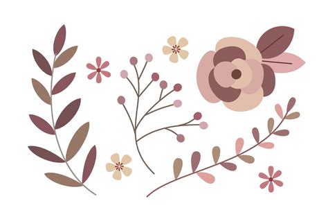 Bundle of spring floral design element 19613531 Vector Art at Vecteezy