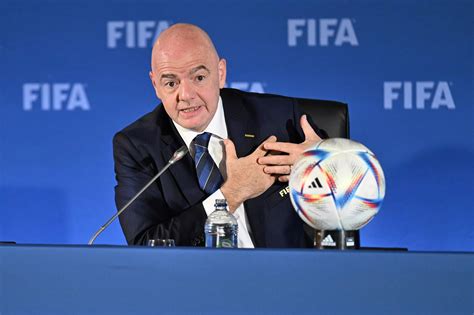 FIFA President Gianni Infantino At FIFA Council N 20 Press Conference